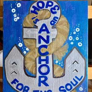 Hand painted canvas art